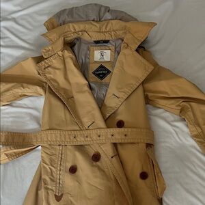 Aigle Beige Gore-Tex Trench Coat